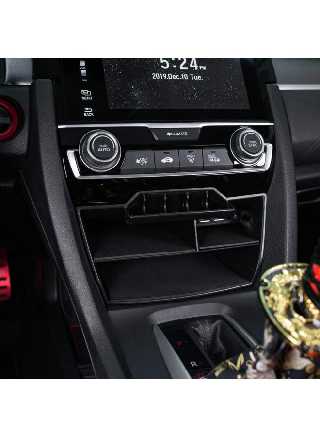 ثينيس لصندوق تخزين الوحدة المركزية للجيل العاشر، صواني العملات، منظم بطاقات مع كابل تمديد USB، متوافق مع هوندا سيفيك 2016، 2017، 2018، 2019، 2020، 2021 - Image 3